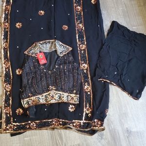 Black formal Indian Saree